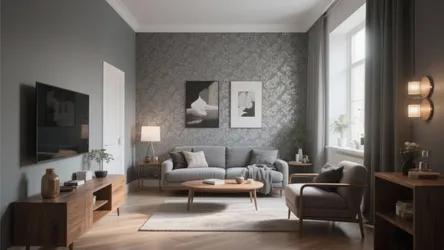 5 Grey Living Room Wallpaper Ideas