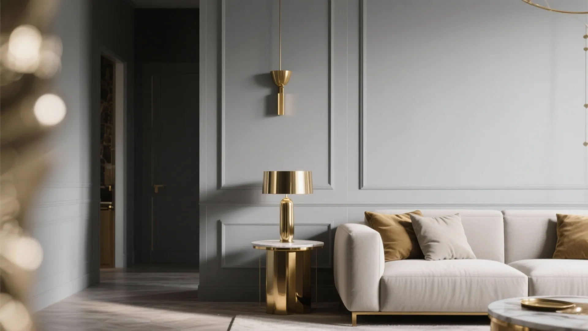 7. Grey with Metallic Details