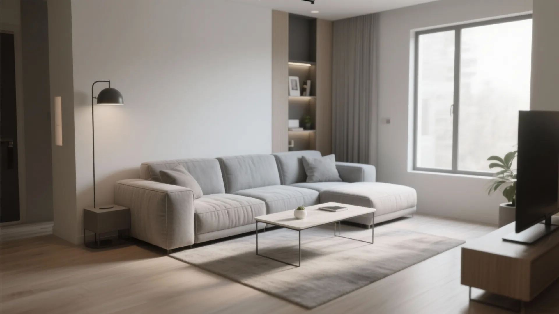 3. Grey Modular Sofa