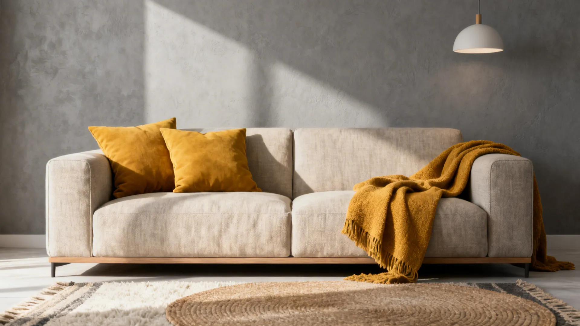 2. Warm Grey + Mustard