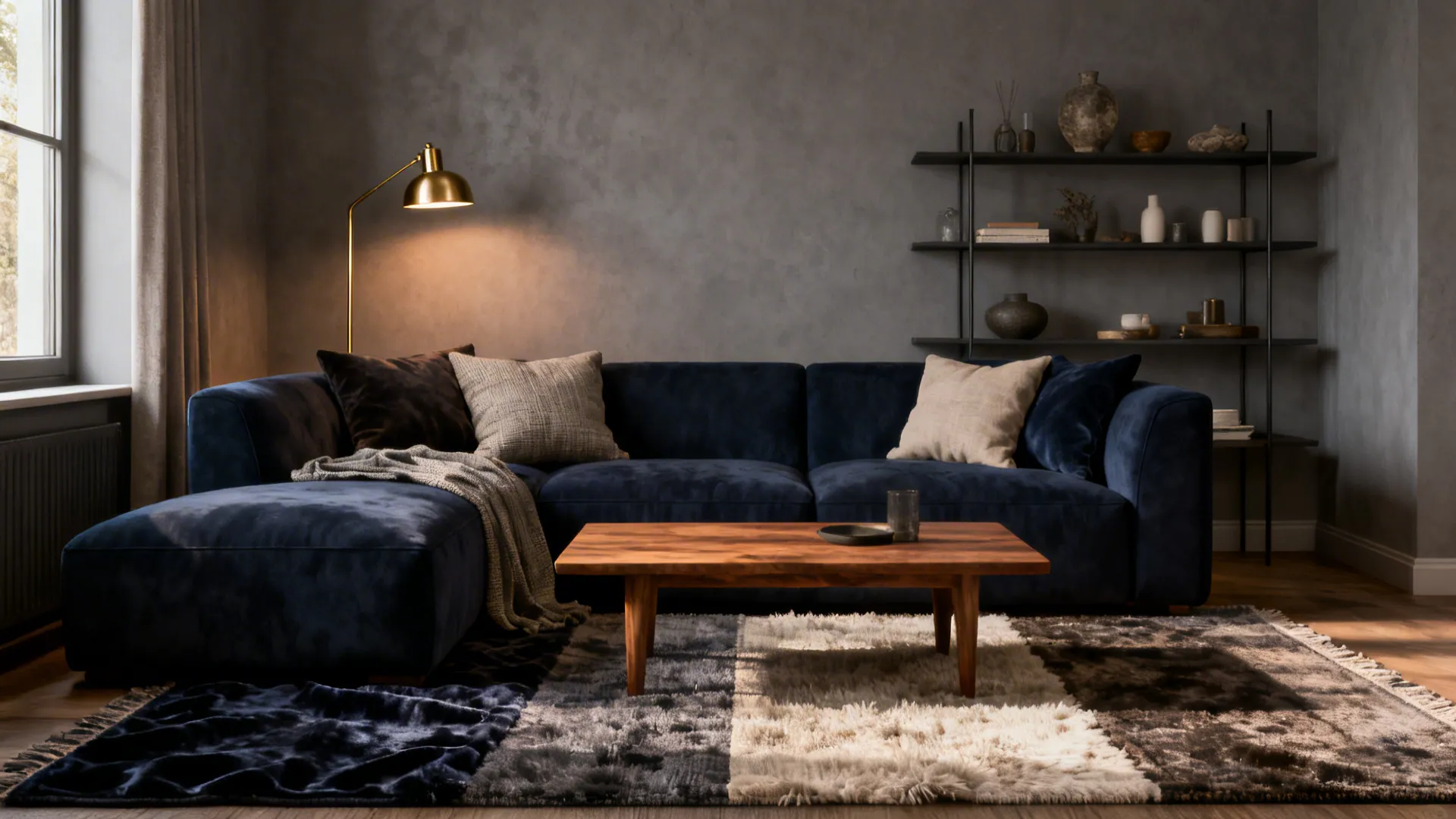 5 Grey and Navy Living Room Ideas