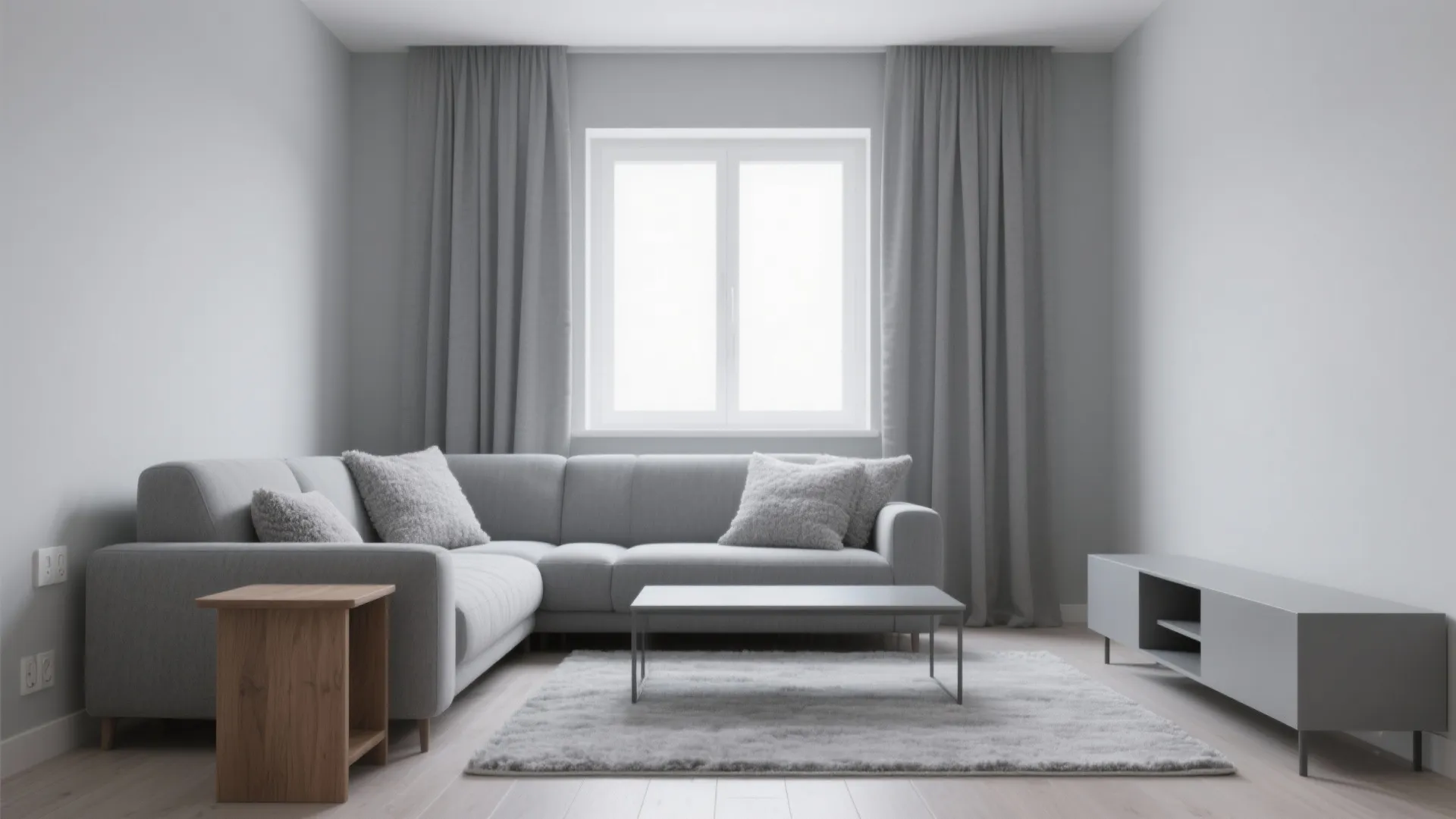 1) Minimalist Grey-on-Grey Layers