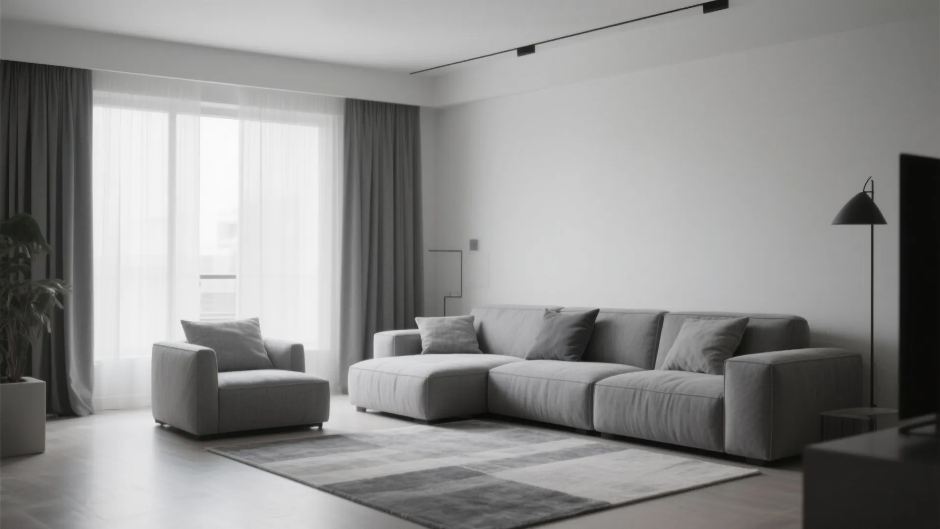 1. Minimalist Grey-on-Grey Layering