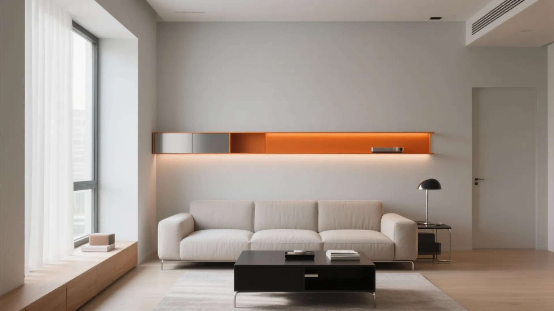 Grey and Orange Minimalist