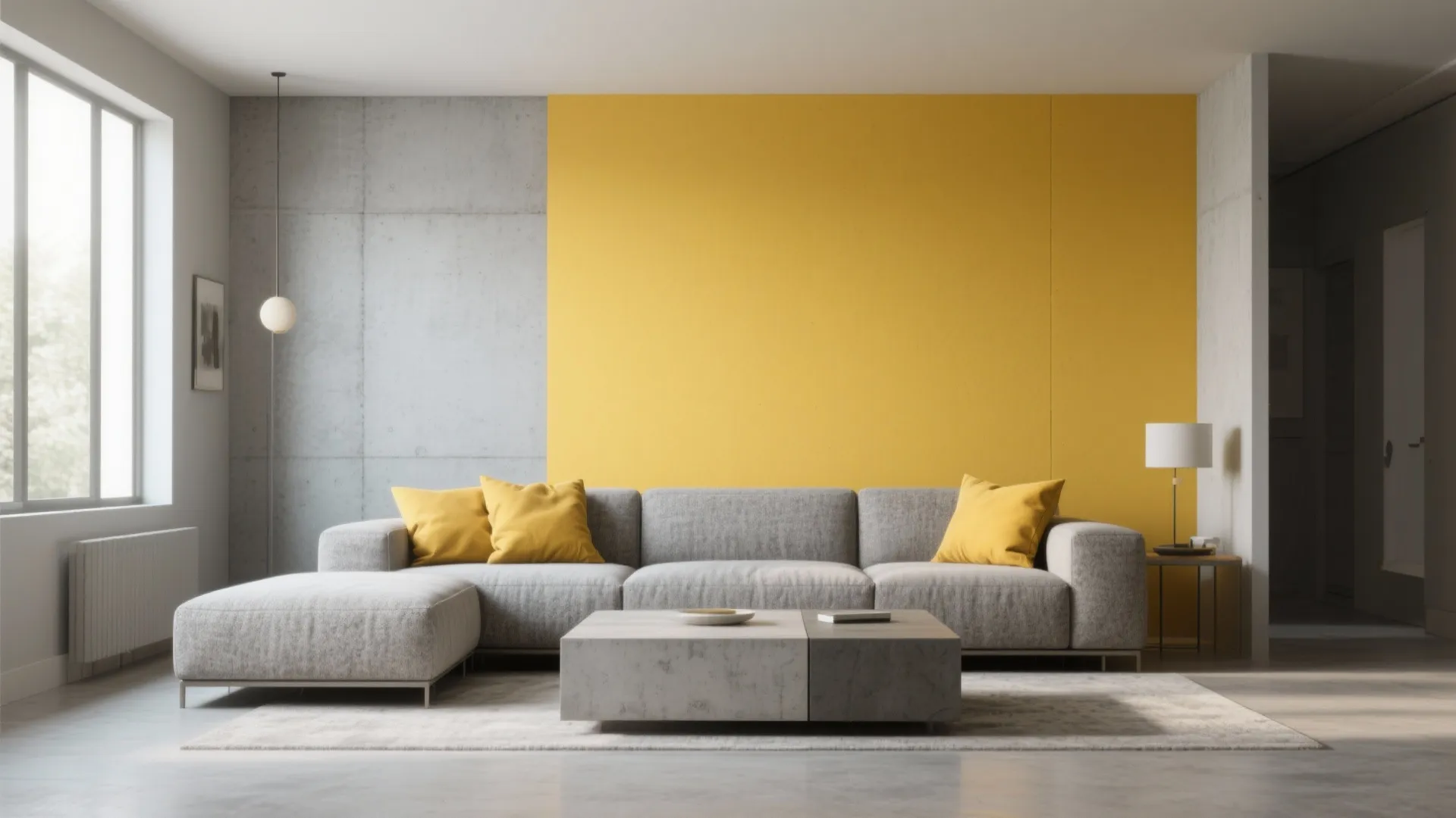 2. Pair with cool greys for modern calm