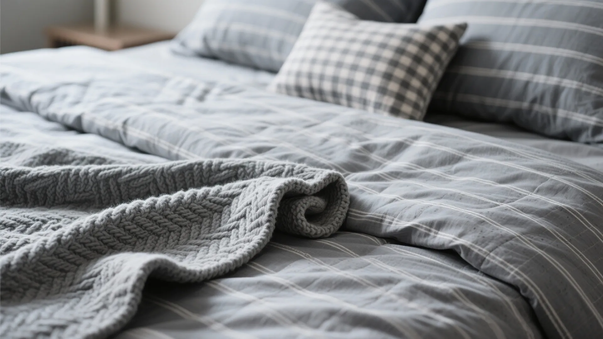 Pattern Play: Stripes, Herringbone, and Checks in Gray