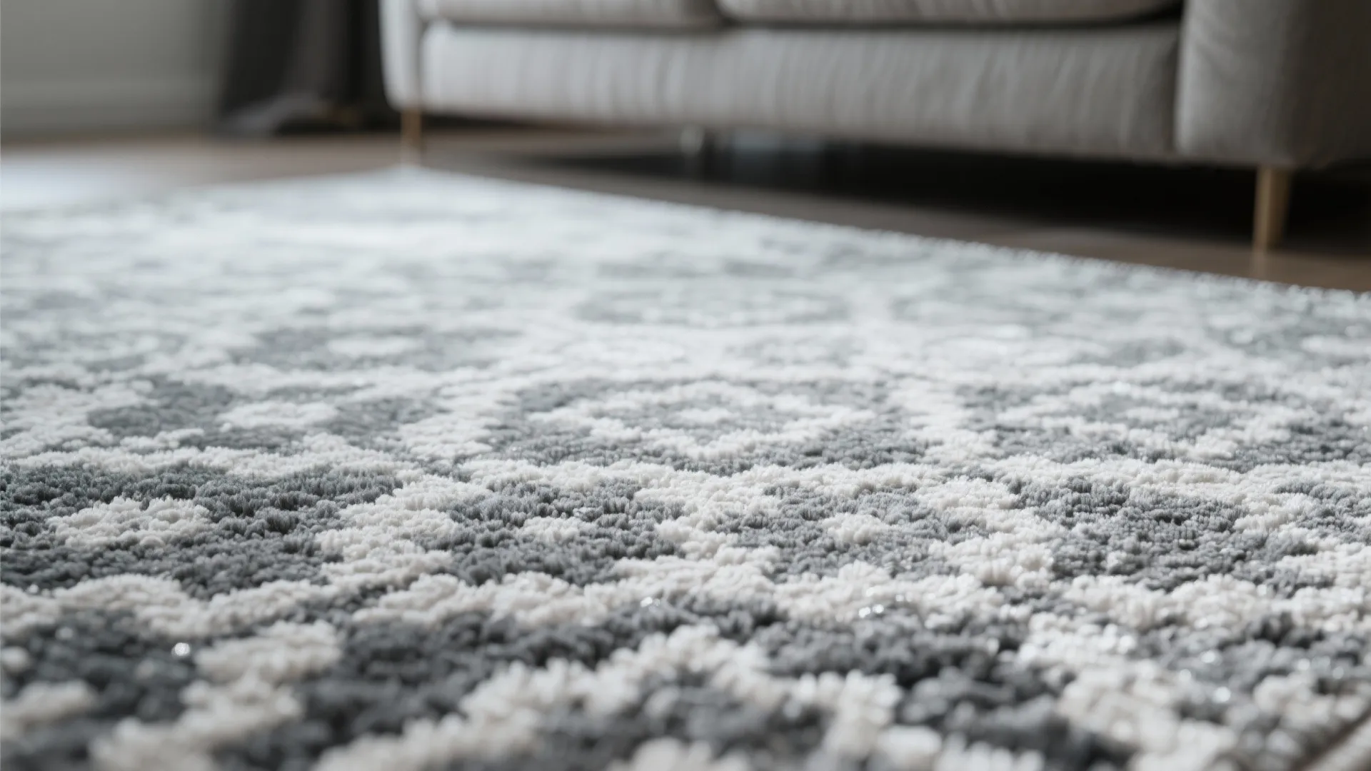 10. Grey Patterned Rugs