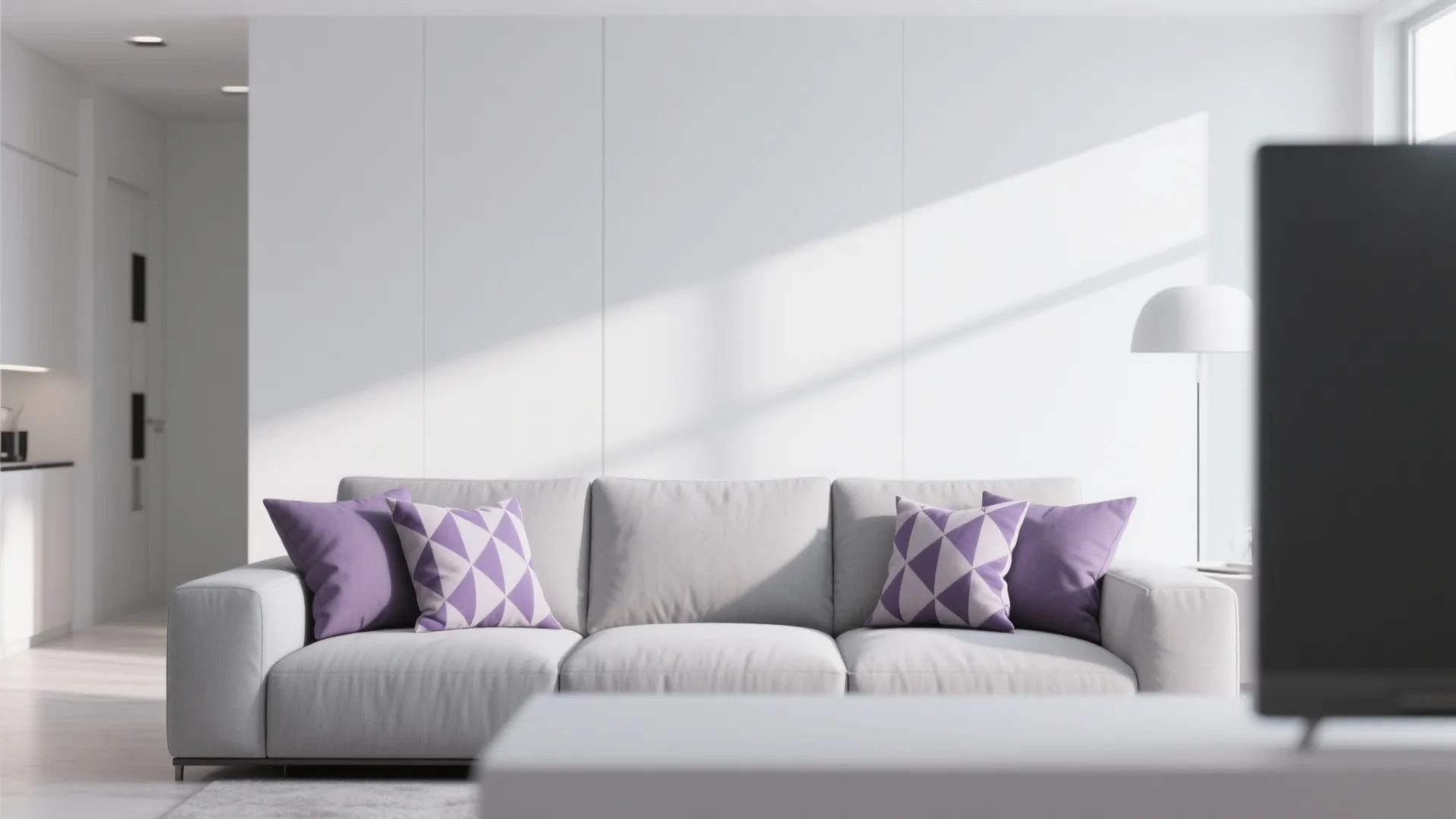 Grey and Purple Geometric Patterns