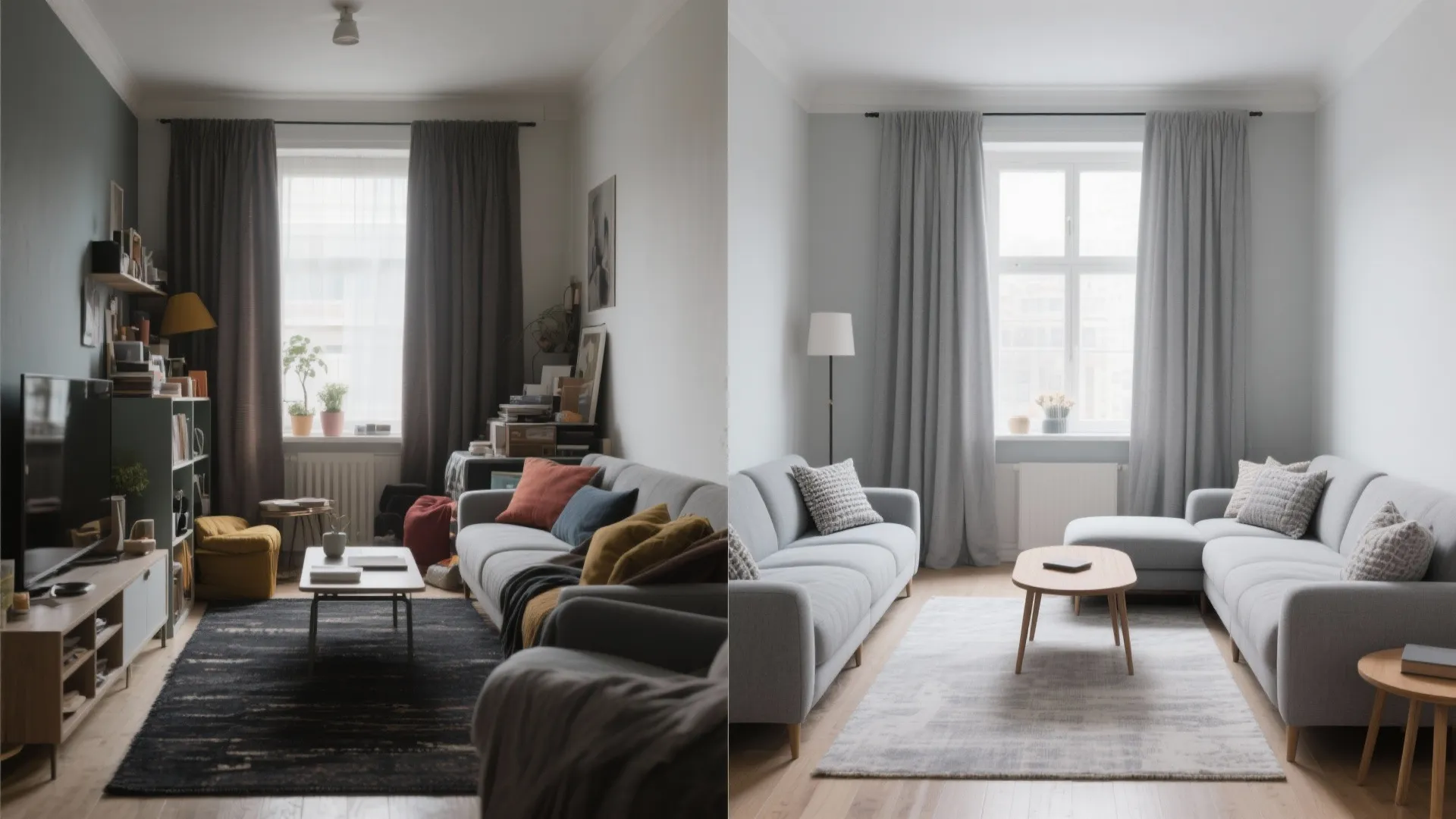 1) Minimalist Grey-on-Grey Layers