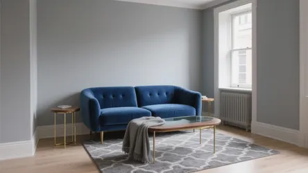 5 Grey & Royal Blue Living Room Ideas