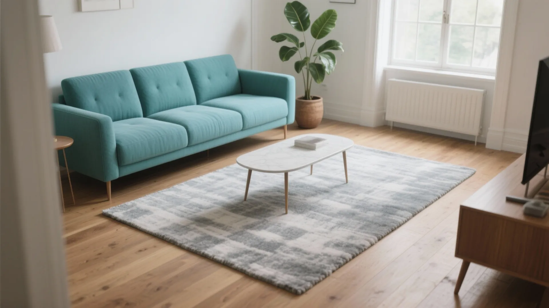 5 Grey Area Rug Ideas for Living Rooms: How to use grey area rugs to expand, warm, and modernize small to medium living rooms