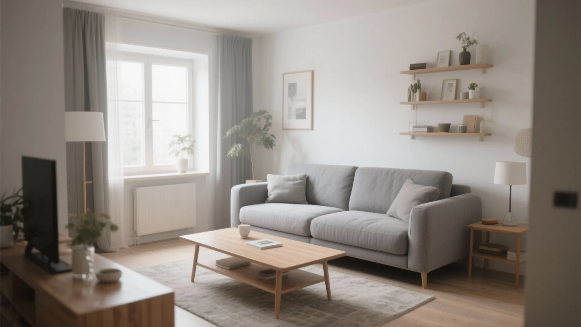 2. Grey Sofa as a Stylish Anchor