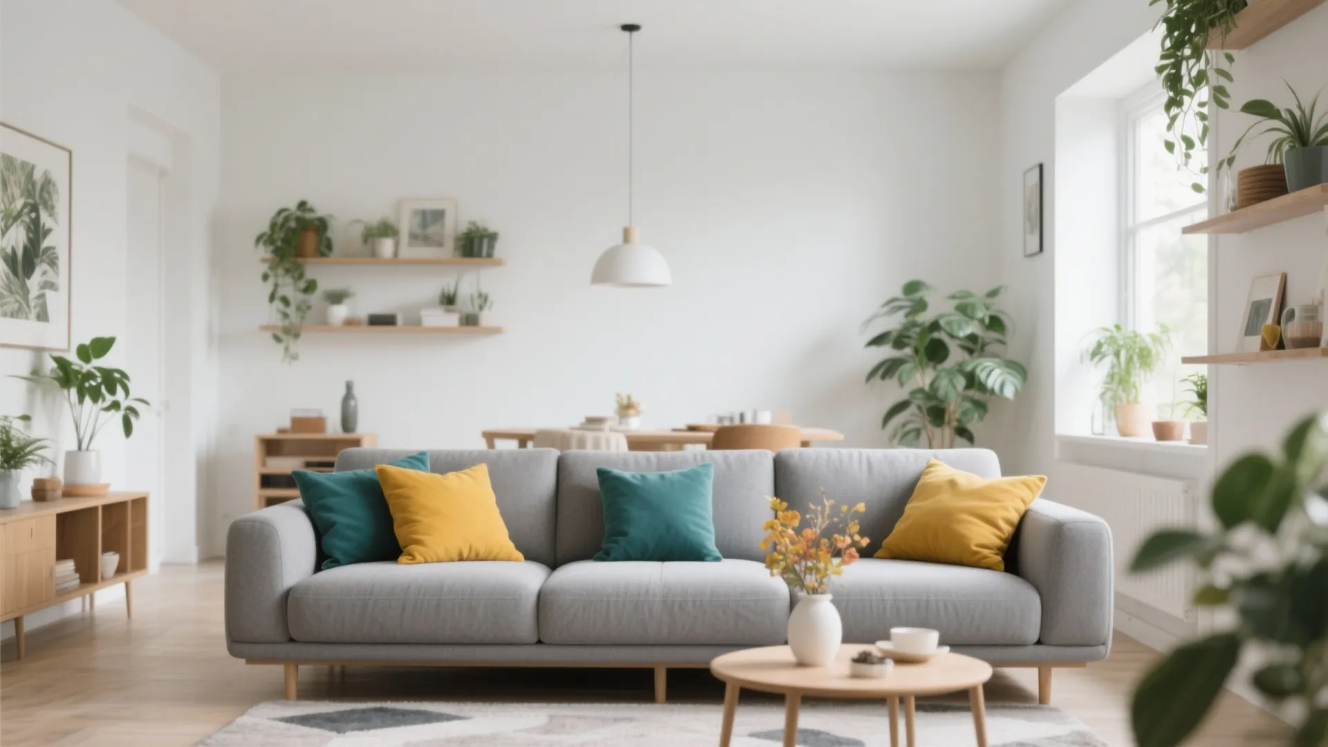 3. Pops of Color through Accessories