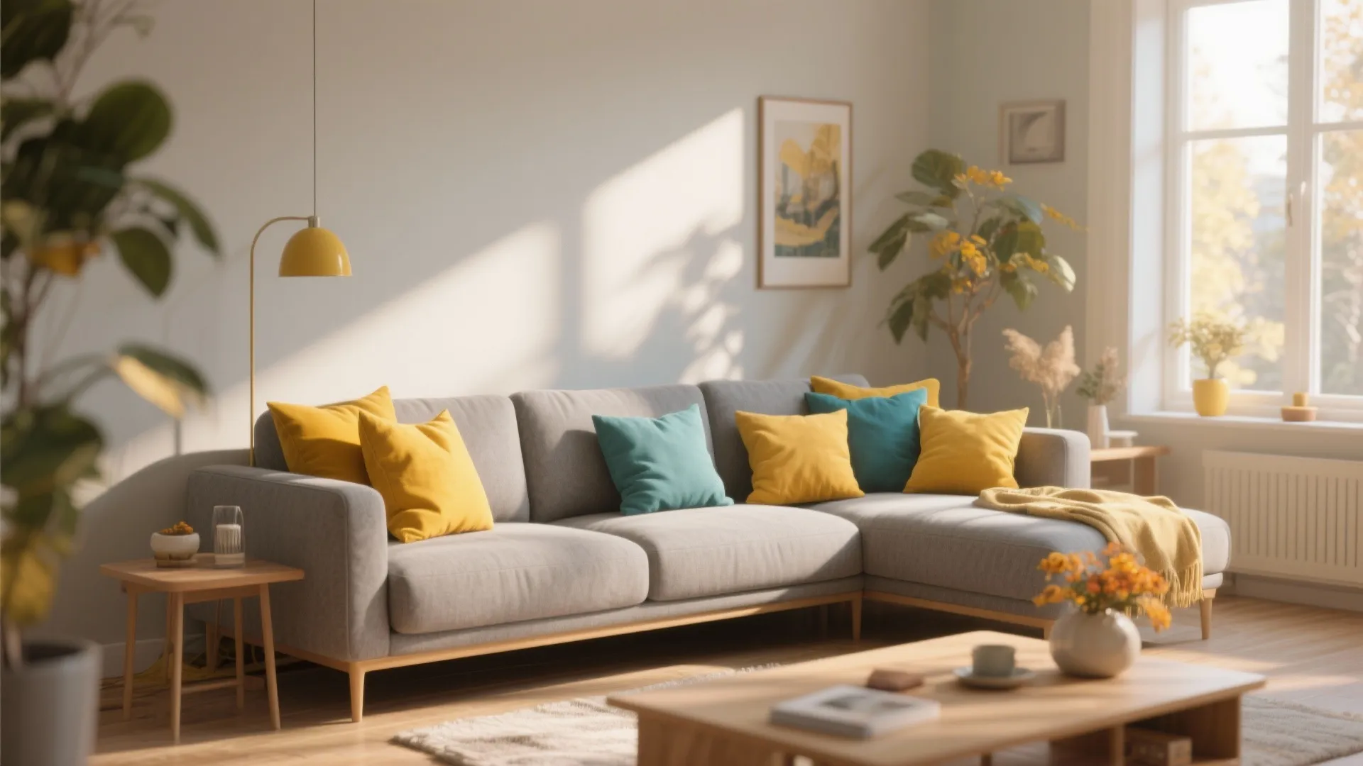 2. Pops of Color Through Accessories