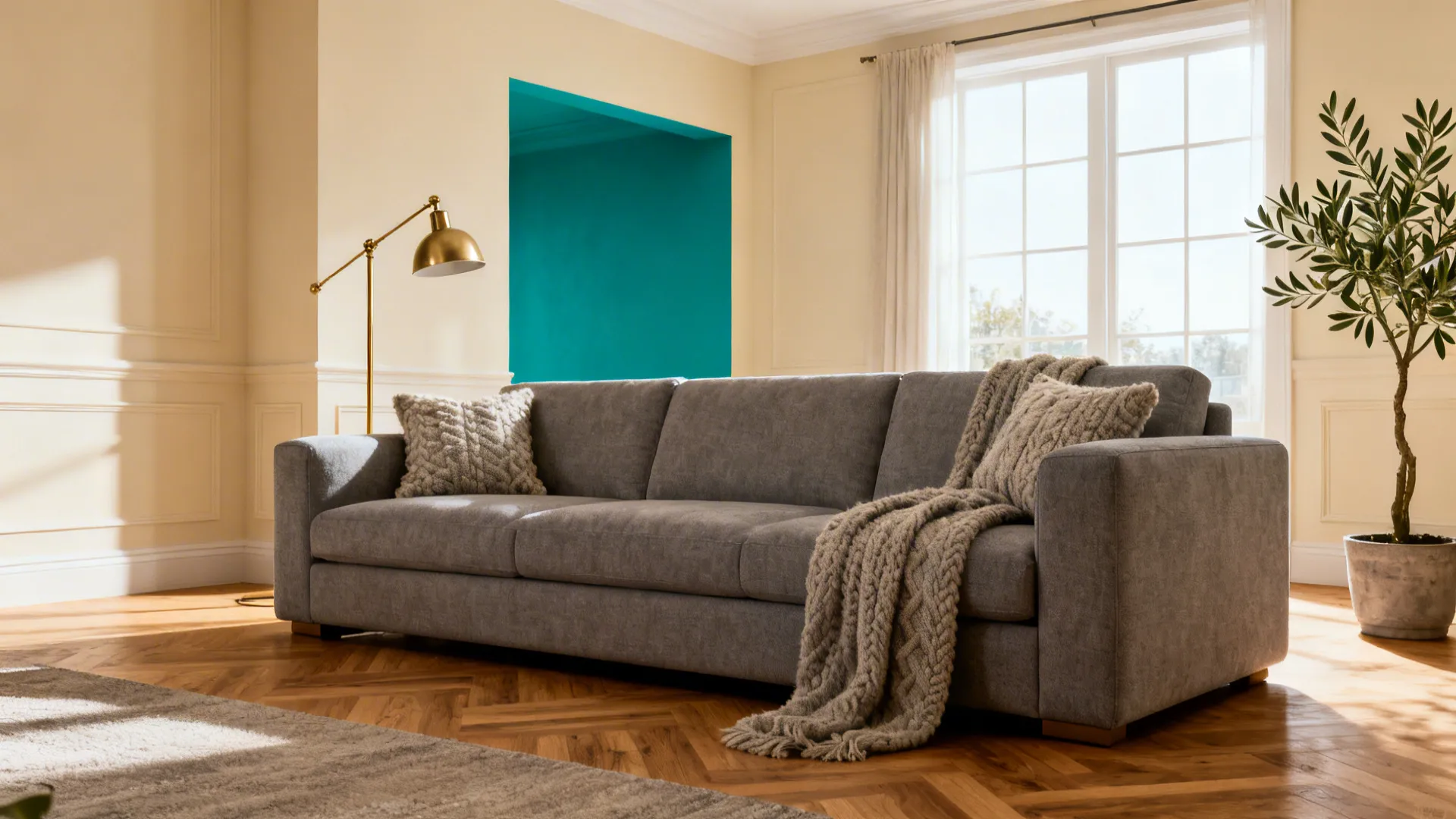 5 Living Room Color Ideas with a Grey Sofa