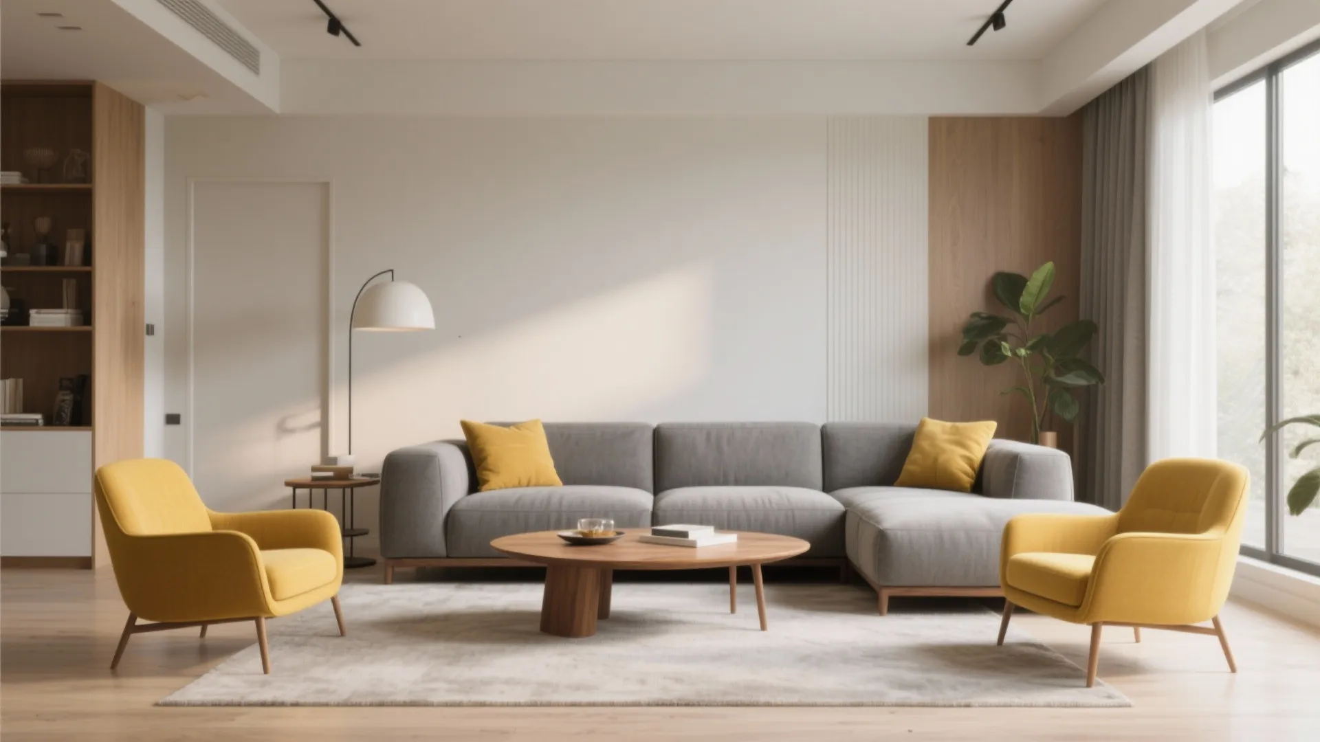 2. Pop of Color with Accent Chairs