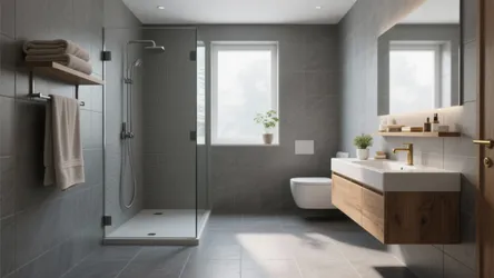 5 Grey Bathroom Floor Tile Ideas
