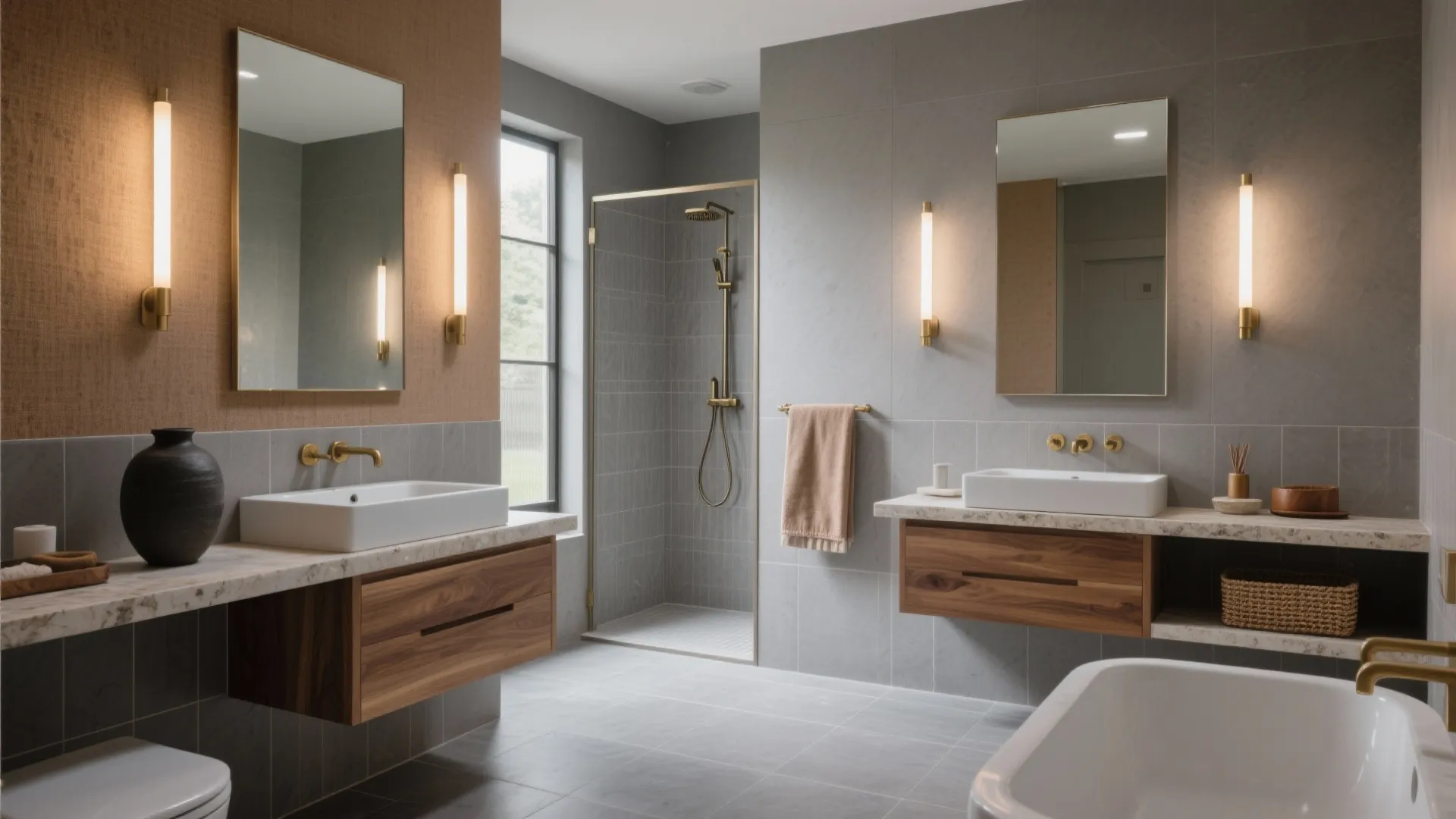 Grey and Tan Bathroom: Transform Your Bathroom with Chic Grey and Tan Combinations
