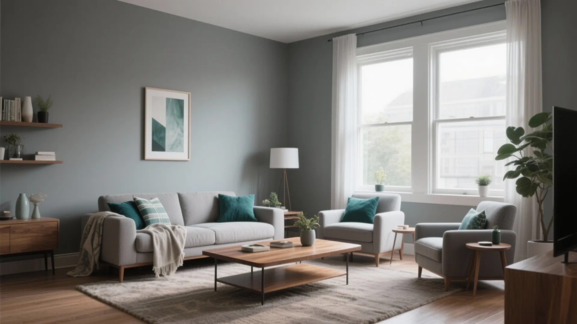 10 Grey Teal Living Room Ideas
