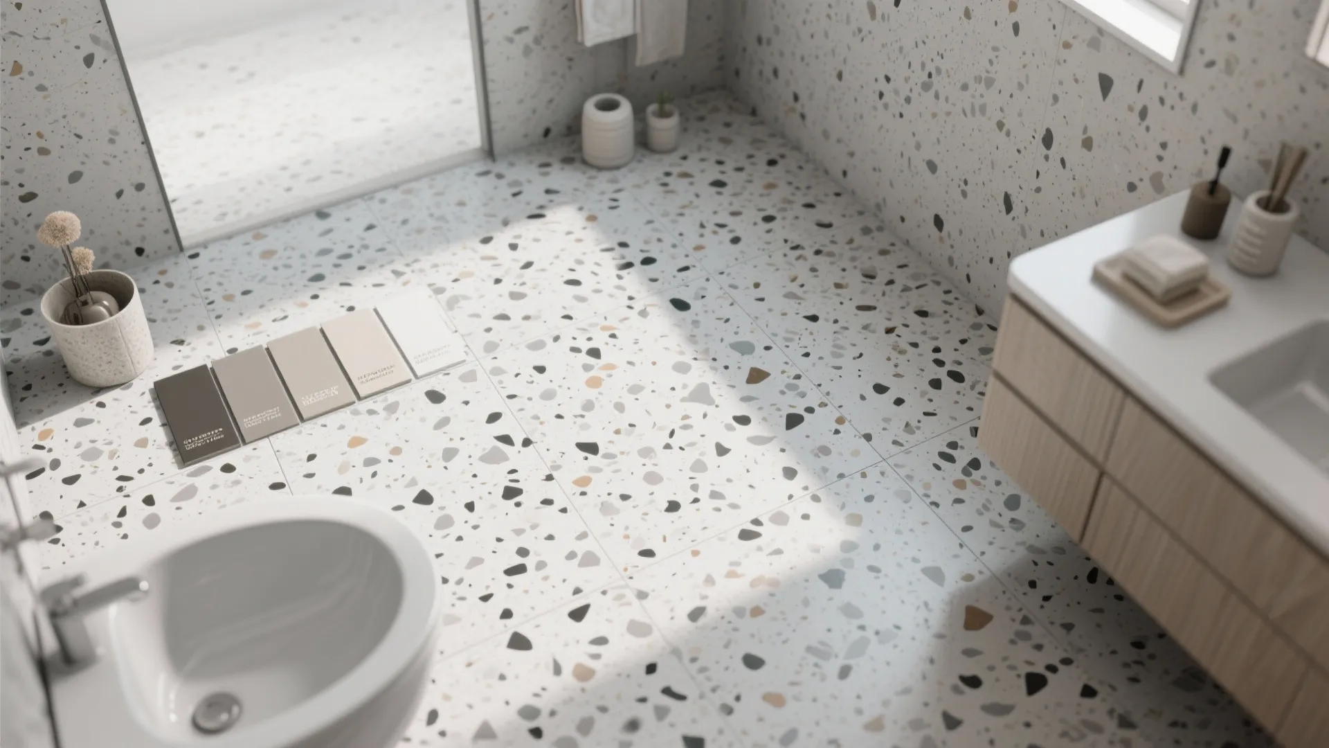Grey Terrazzo Flooring