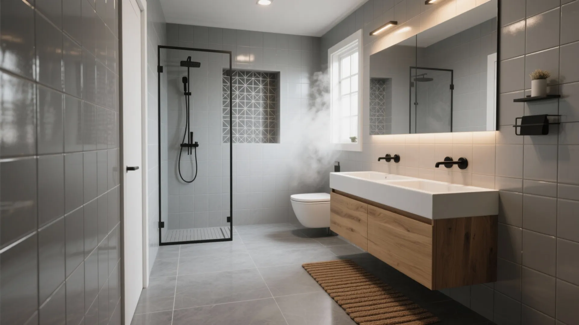 5 Smart Ideas for Grey Tile Bathroom: Small bathroom, big style: five practical design inspirations for grey tile bathrooms from a veteran designer