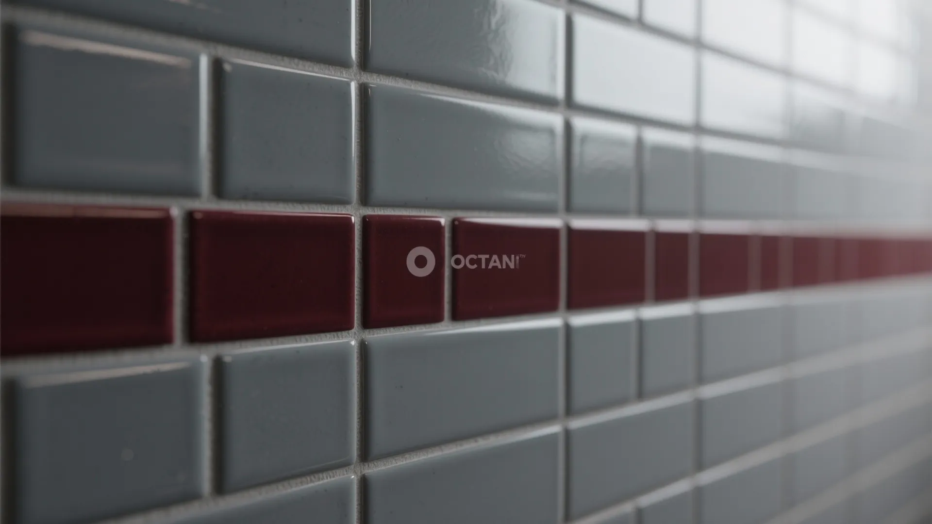 2. Grey Subway Tiles with Burgundy Grout