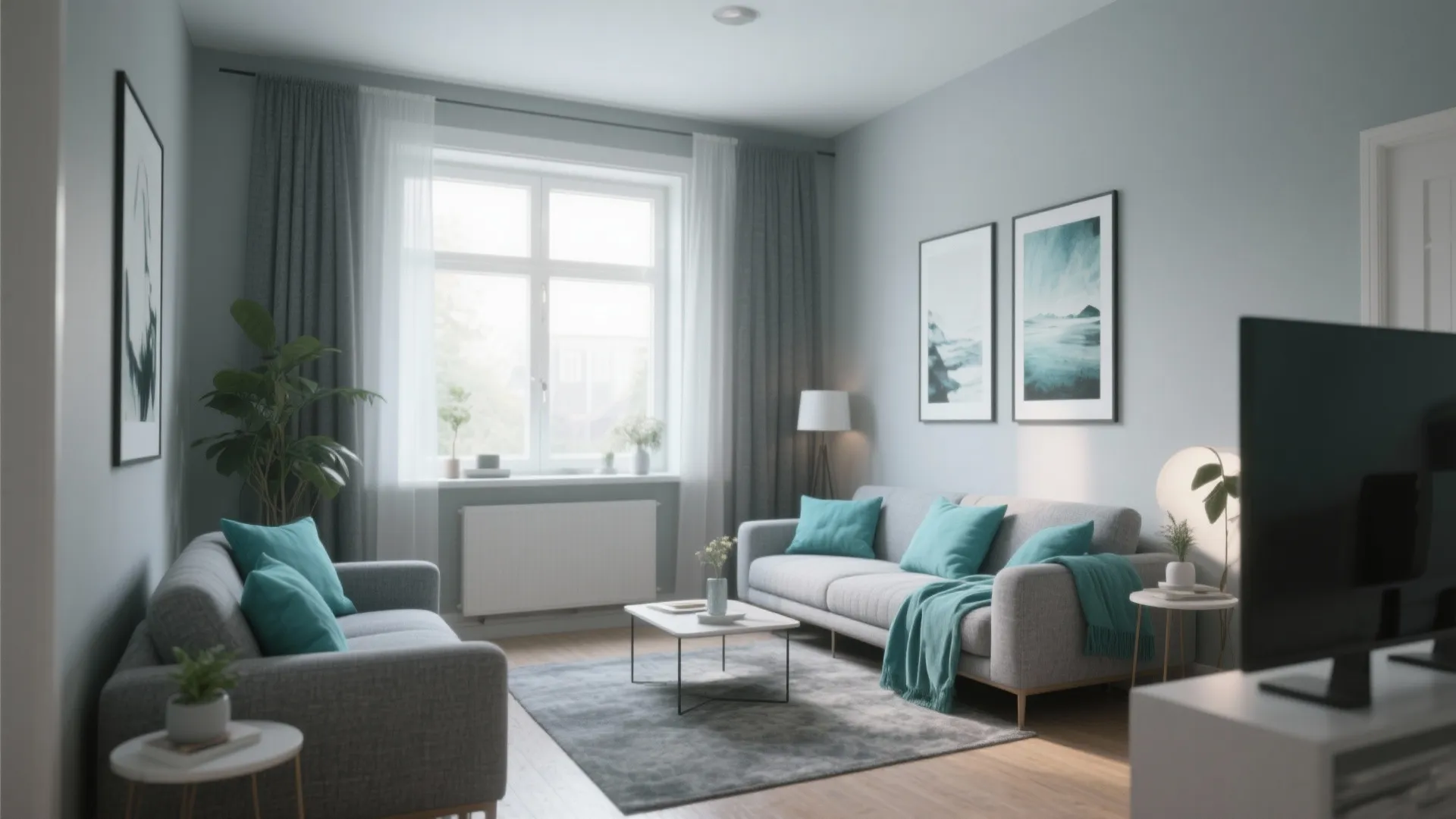 Grey and Turquoise Living Room Ideas: Explore stylish combinations for a stunning living space