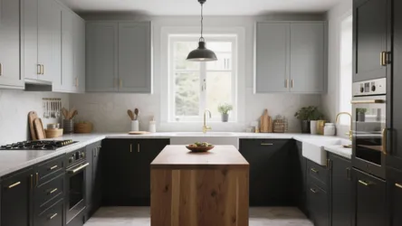 5 Grey Two-Tone Kitchen Cabinet Ideas