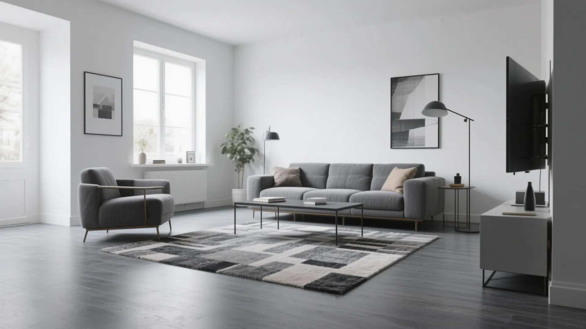 5. Grey-Toned Vinyl Floors