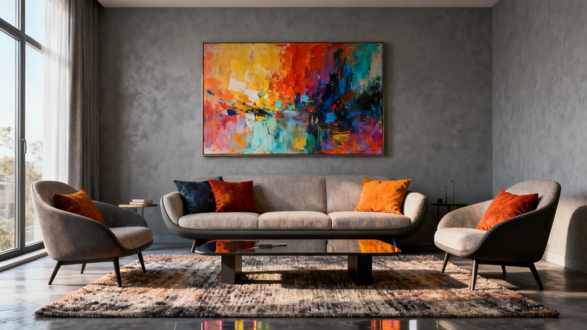 5 Wall Art Ideas for Grey Living Rooms