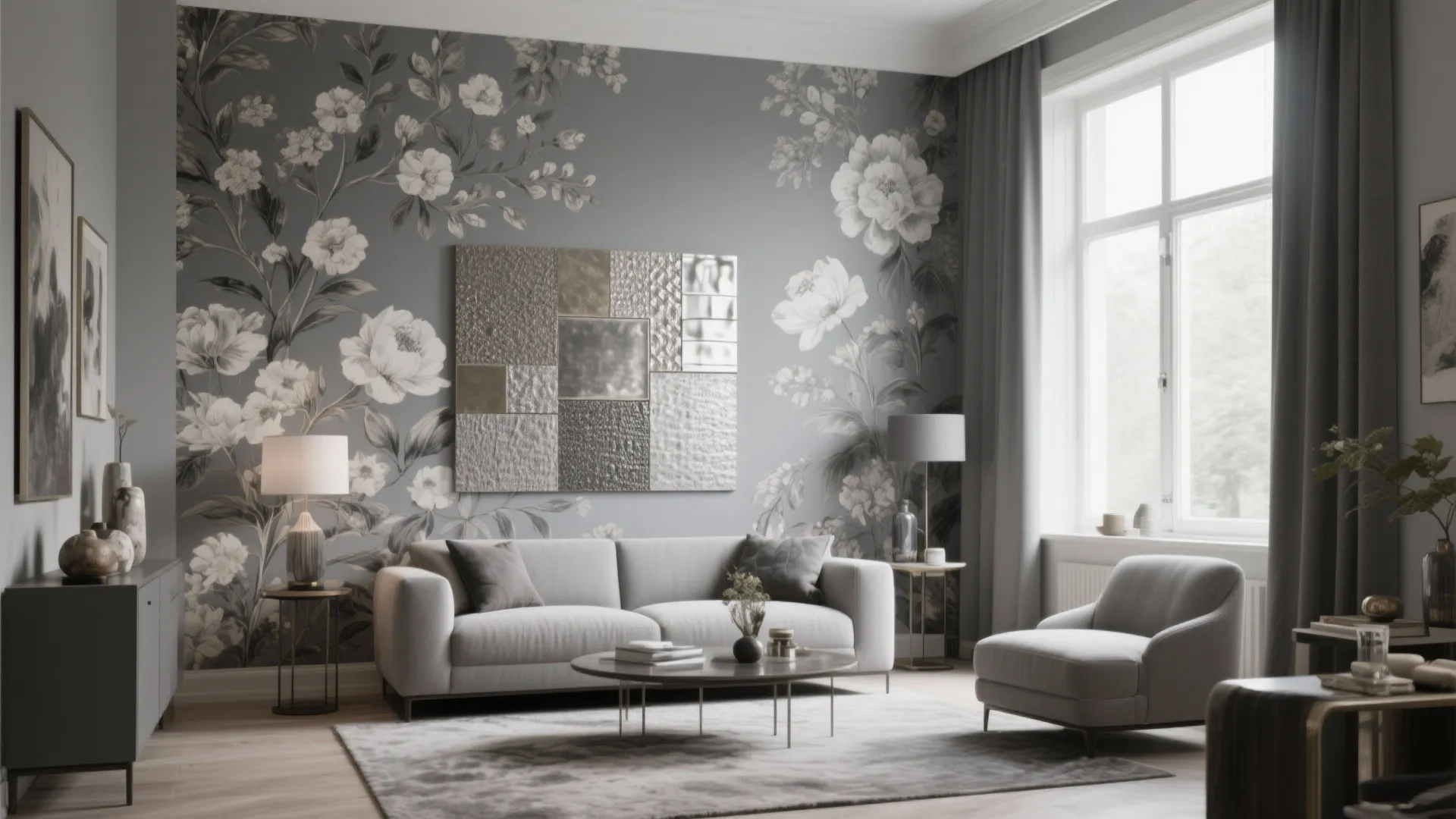 10 Grey Living Room Wallpaper Ideas: Stylish Inspirations for Transforming Your Living Space