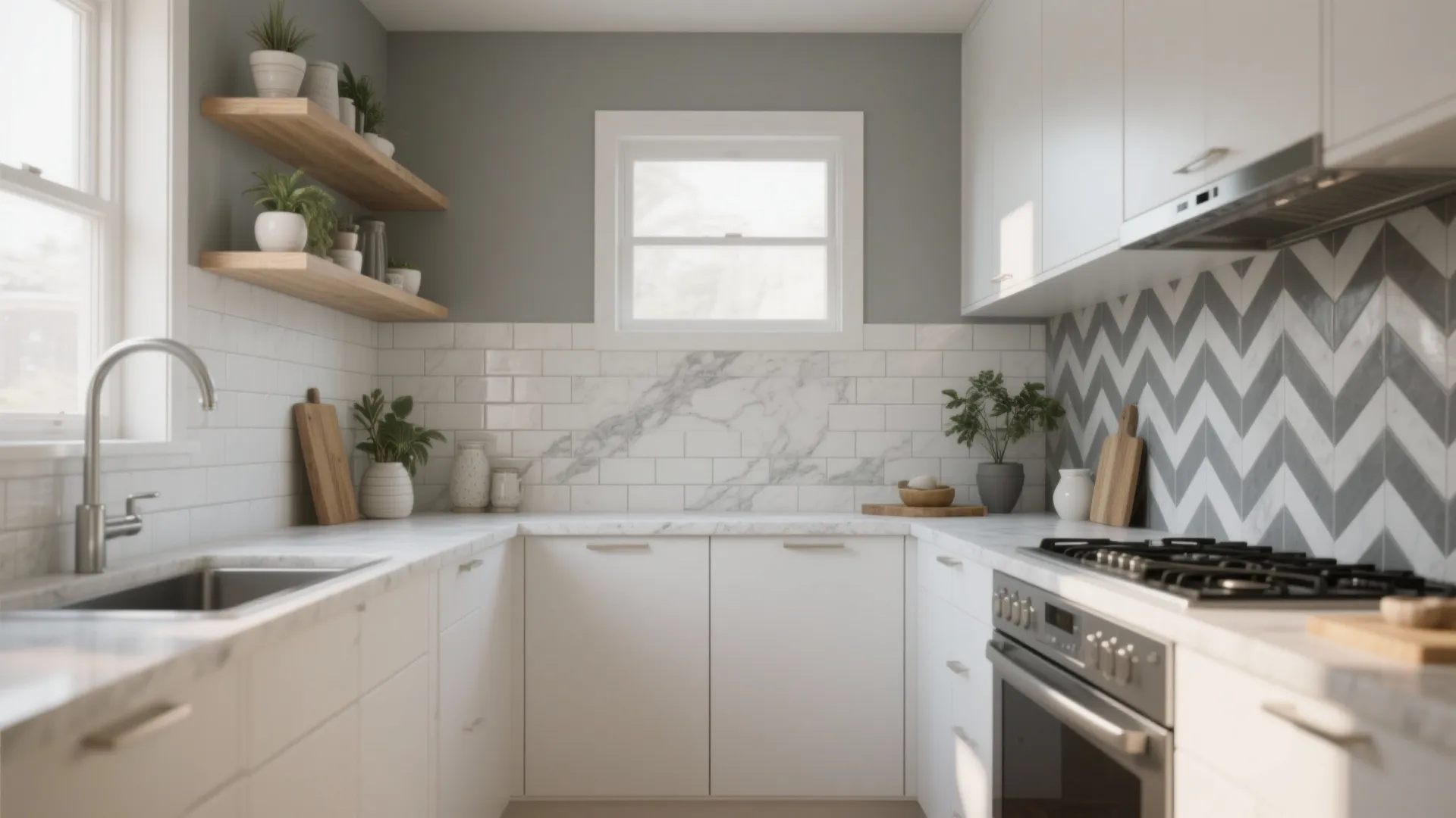 5 Grey and White Kitchen Backsplash Ideas: Practical small-space backsplash inspirations I’ve used in real kitchen makeovers