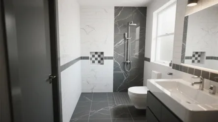 5 Grey and White Bathroom Tile Ideas