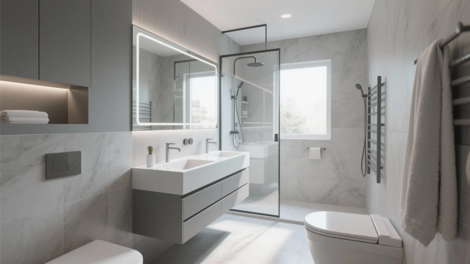 10 Small Grey & White Bathroom Ideas: Clever Design Tricks From My 10+ Years in Interior Design