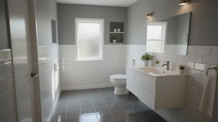 5 Grey and White Bathroom Tile Ideas