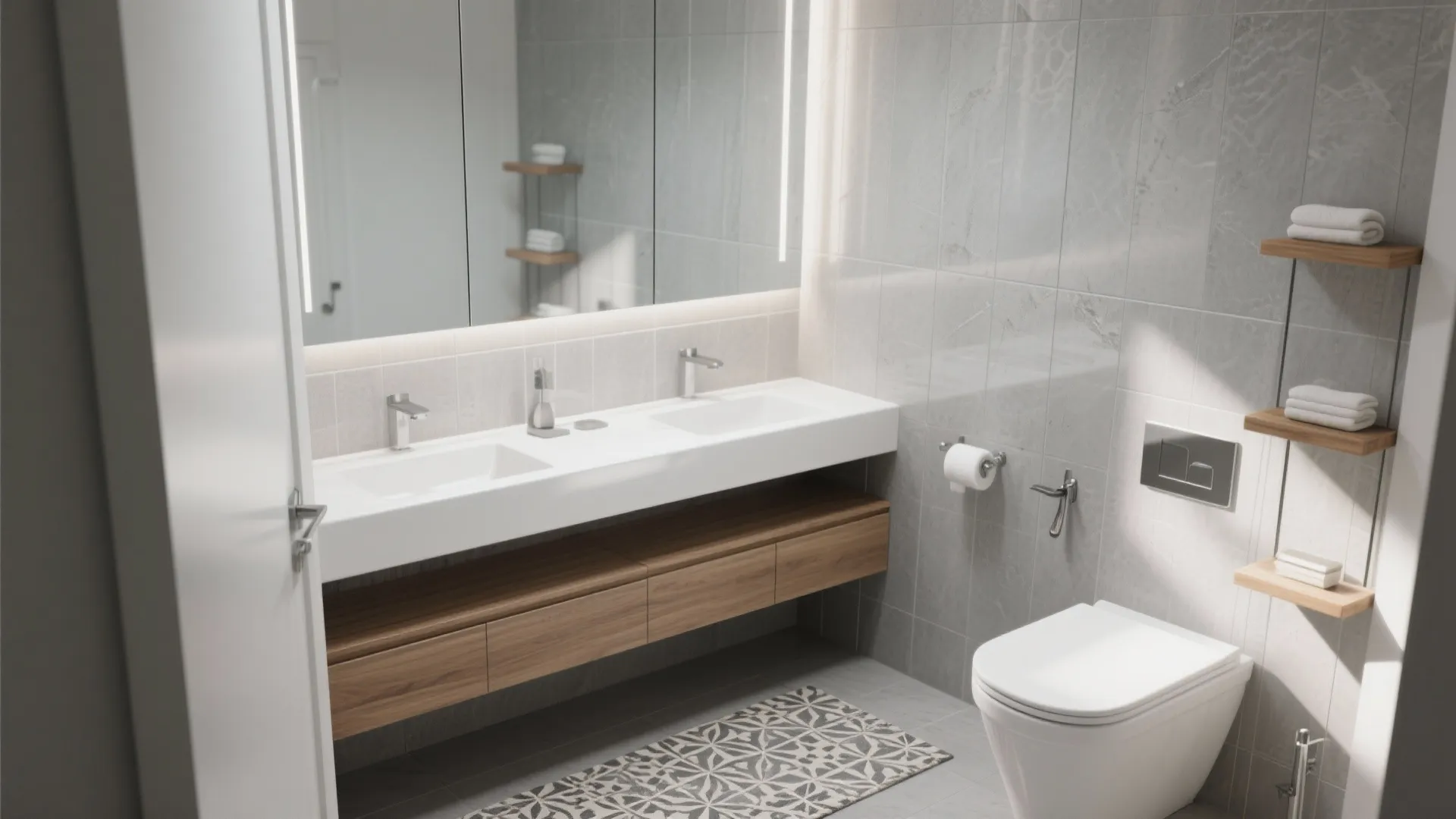 10 Grey and White Bathroom Decor Ideas: Practical, stylish grey and white bathroom decor inspirations for small spaces—my five favorite designs with pros, cons, tips and costs