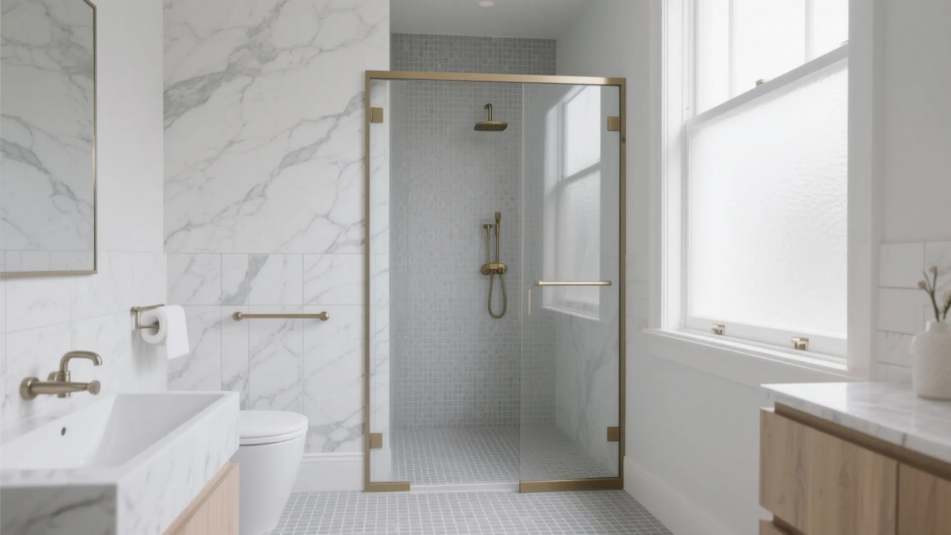 5 Grey White Bathroom Tiles Ideas for Small Baths: A designer’s guide to small bathrooms: textures, patterns, sizes, and finish mixes to maximize space with grey white tiles.