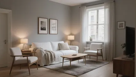 5 ideas for a simple cozy grey and white living room
