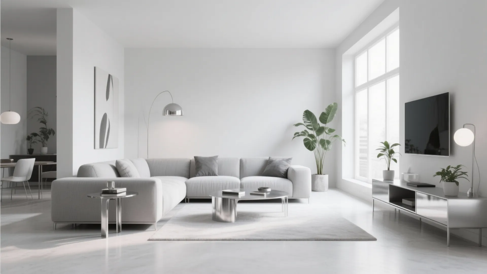 4. Grey and White Minimalist Palette