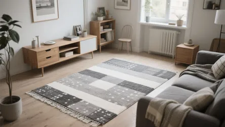 5 Grey and White Living Room Rug Ideas