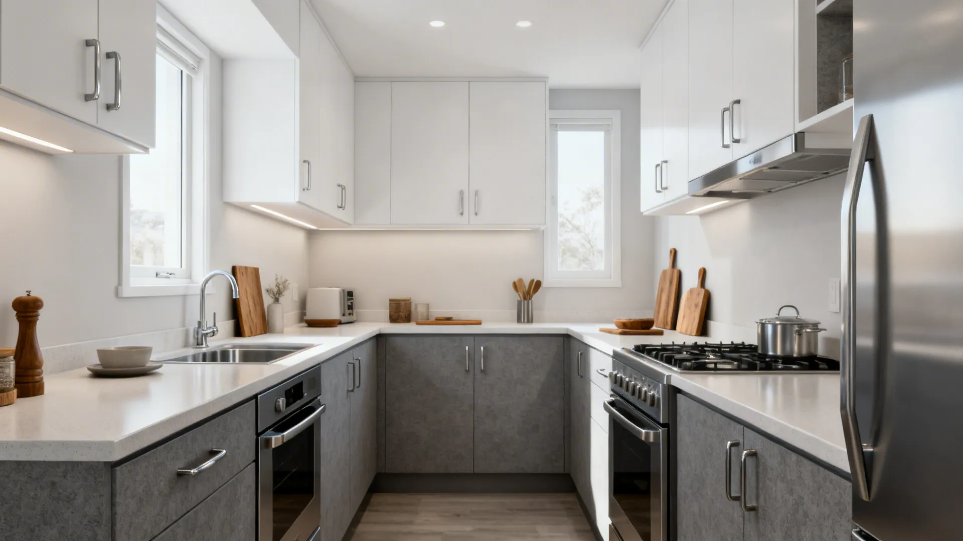 5 Grey & White Sunmica Kitchen Design Ideas: Real-world tips from a senior interior designer on grey and white Sunmica kitchens that blend style, durability, and small-space magic