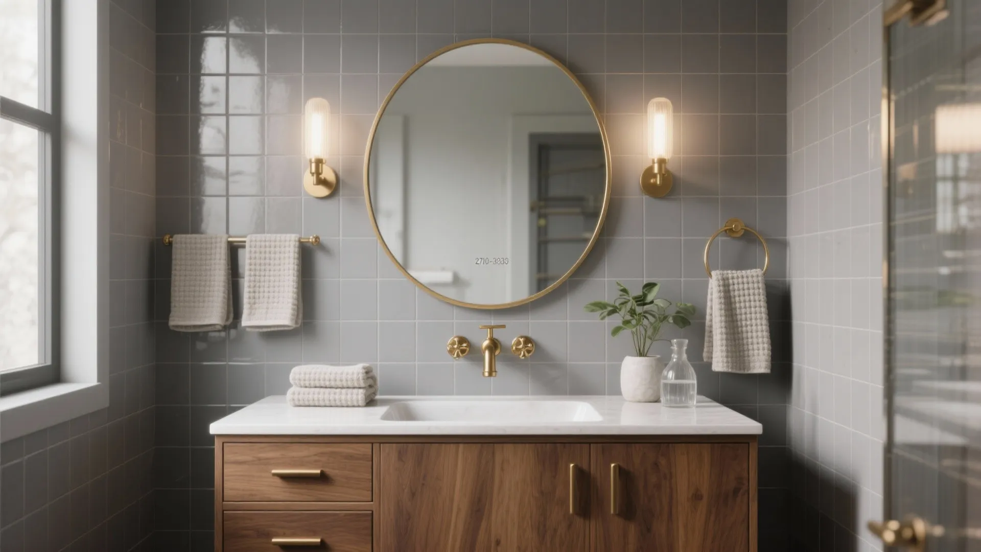 Warm It Up: Grey + Wood, Brass, and Soft Light