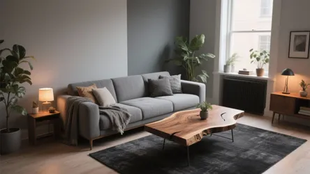 5 Grey and Wood Living Room Ideas