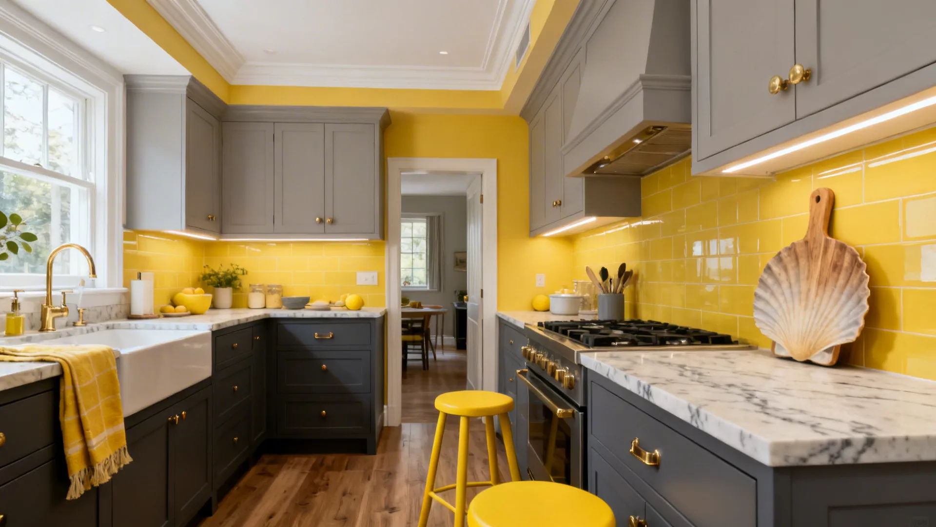 Grey and Yellow Color Kitchen Design: 5 Ideas: Small kitchens, bold contrasts: my 5 proven grey and yellow kitchen design ideas with pros, cons, tips, and costs