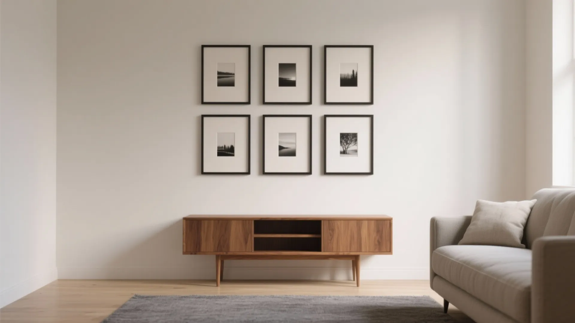 Minimal Grid Gallery for Small Walls