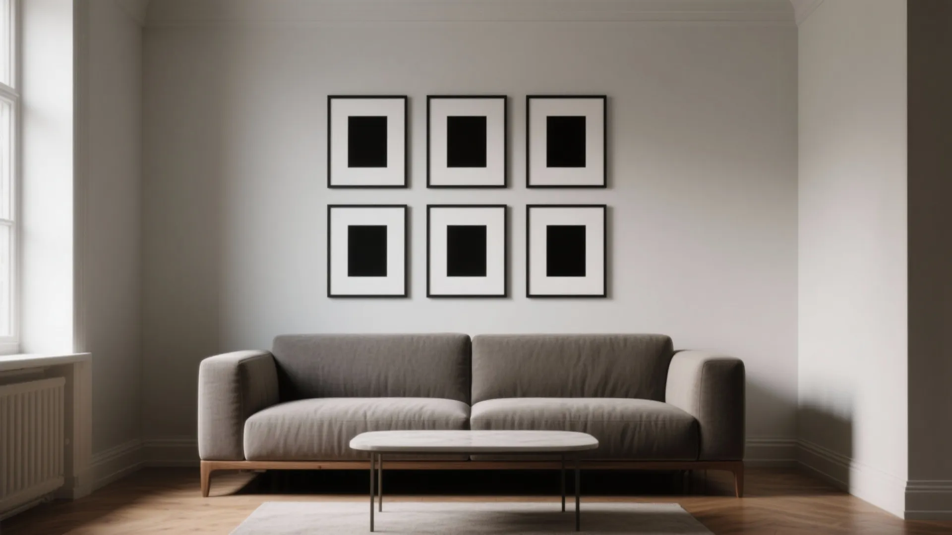 Structured Grid Gallery with Matching Frames