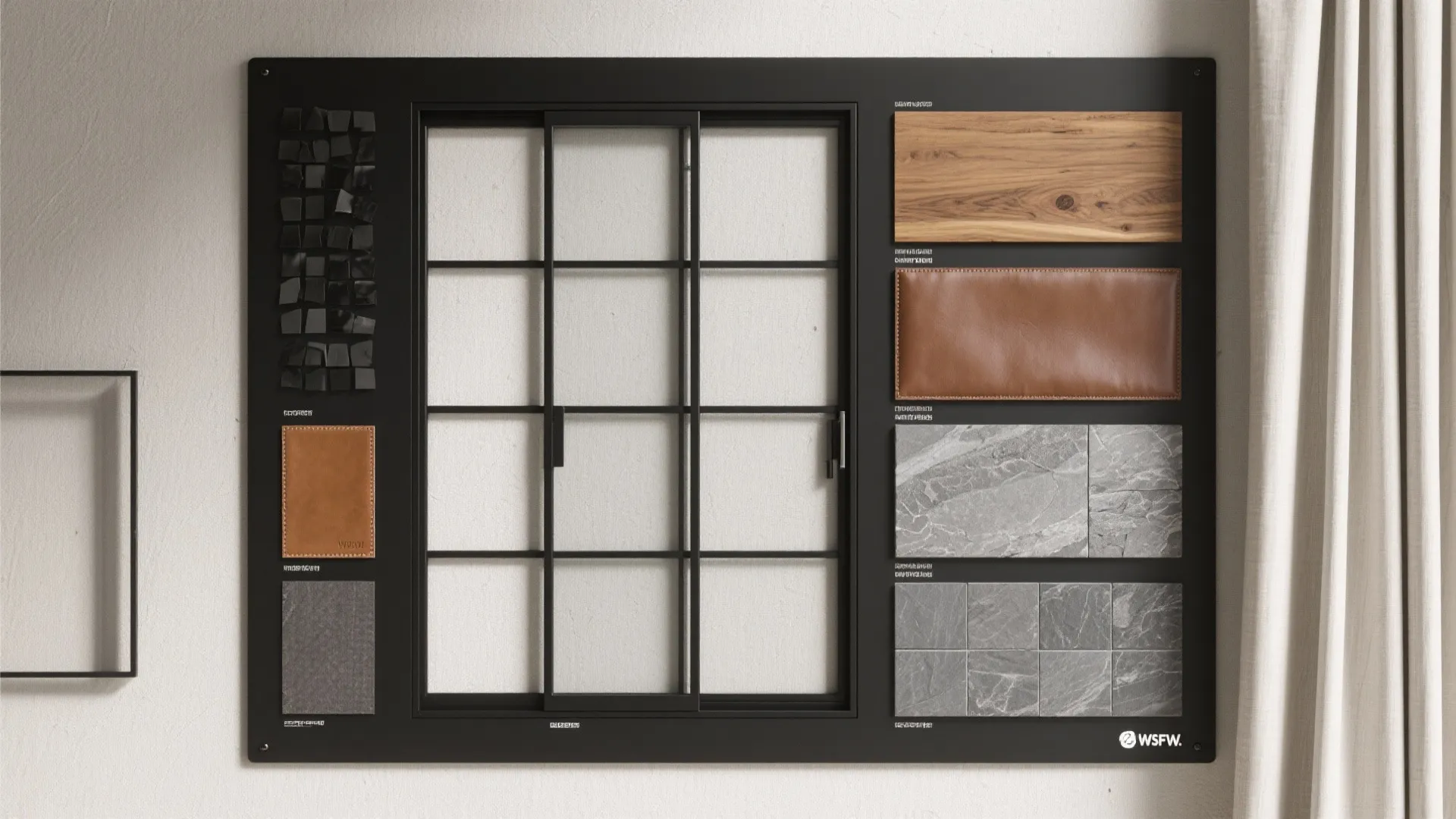 Black-Framed Grid (Crittall-Style) Sliding Doors