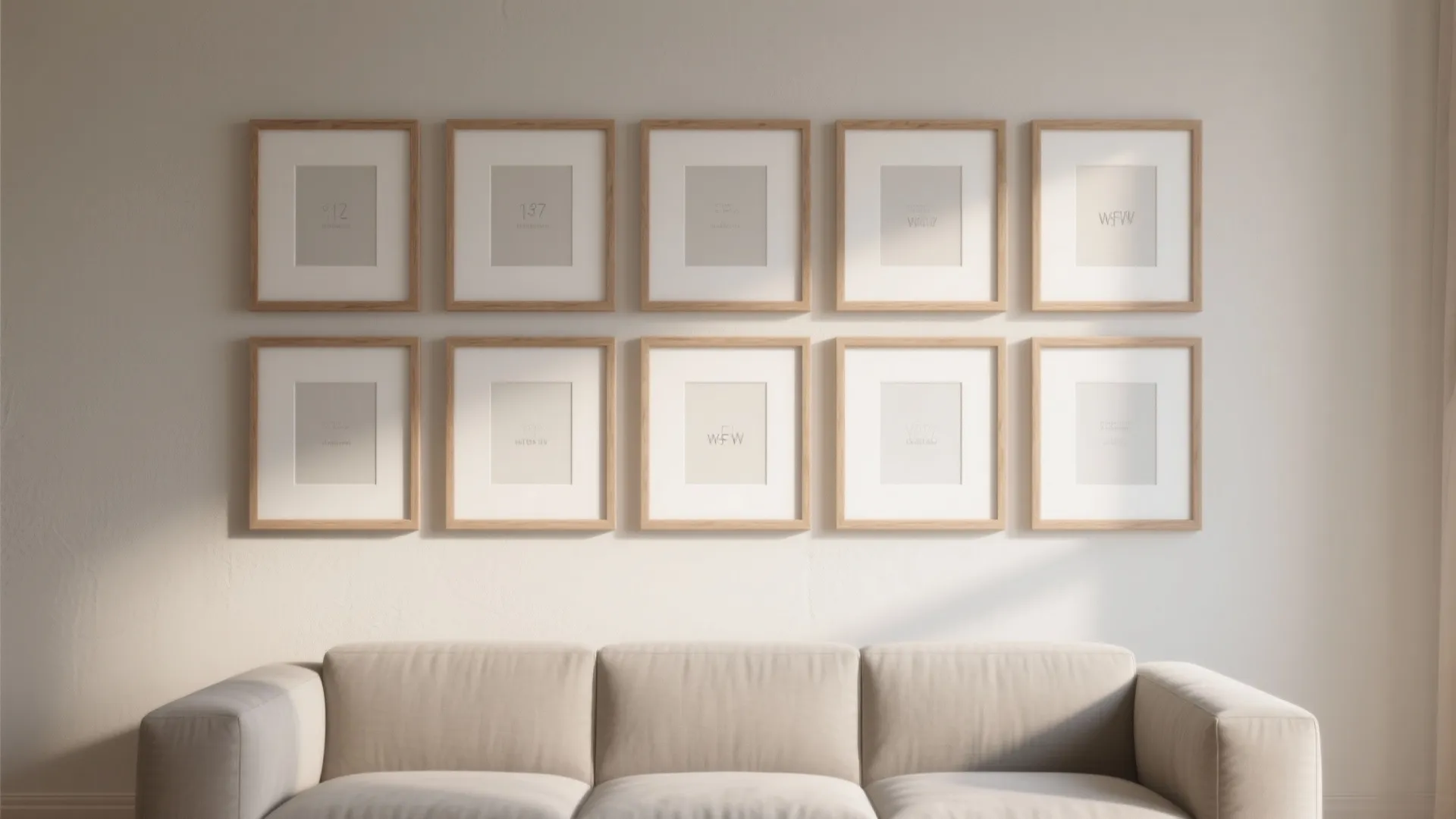 Minimalist Wood-Frame Grid Gallery