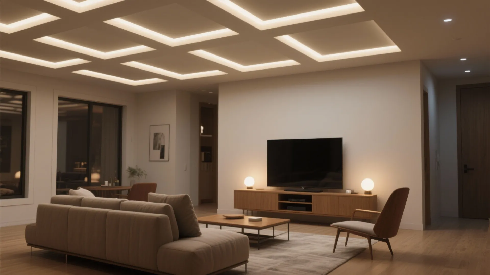 1. Grid Layout for Even Ambient Light