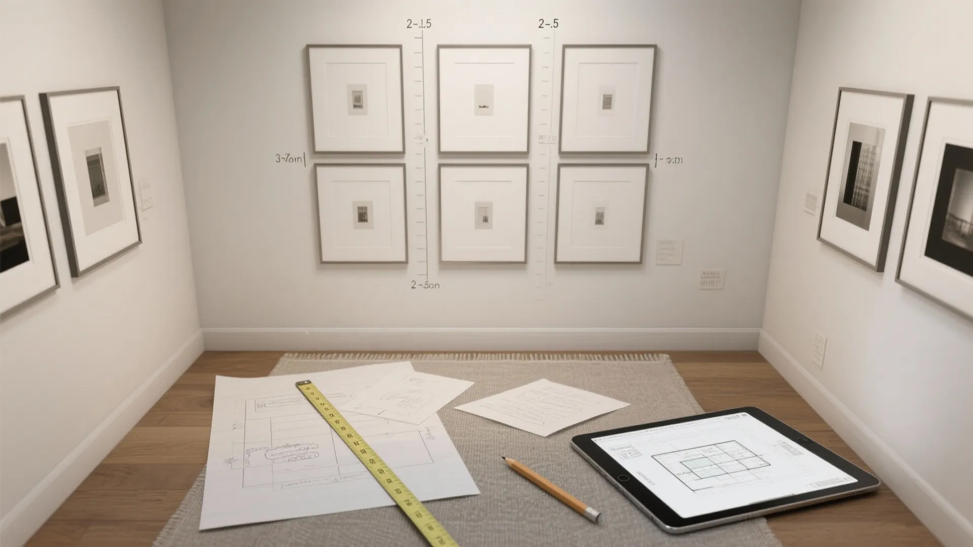 Grid layouts for small living rooms